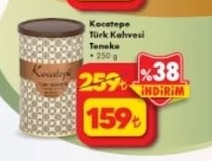 Kocatepe Türk Kahvesi Teneke 250 G