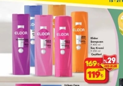 Elidor Şampuan 400 Ml Saç Kremi 350 Ml Çeşitleri
