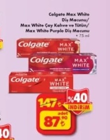 Colgate Max White Diş Macunu 75 Ml