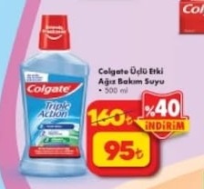 Colgate Üçlü Etki Ağız Bakım Suyu 500Ml