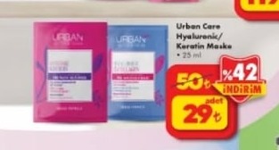 Urban Care Hyaluronıc/ Keratin Maske 25 Ml
