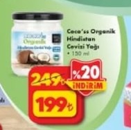 Coco'Ss Organik Hindistan Cevizi Yağı 150 Ml