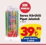 Saroz Körüklü Pipet Jelatinli