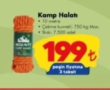 Mounty Kamp Halatı 10 Metre