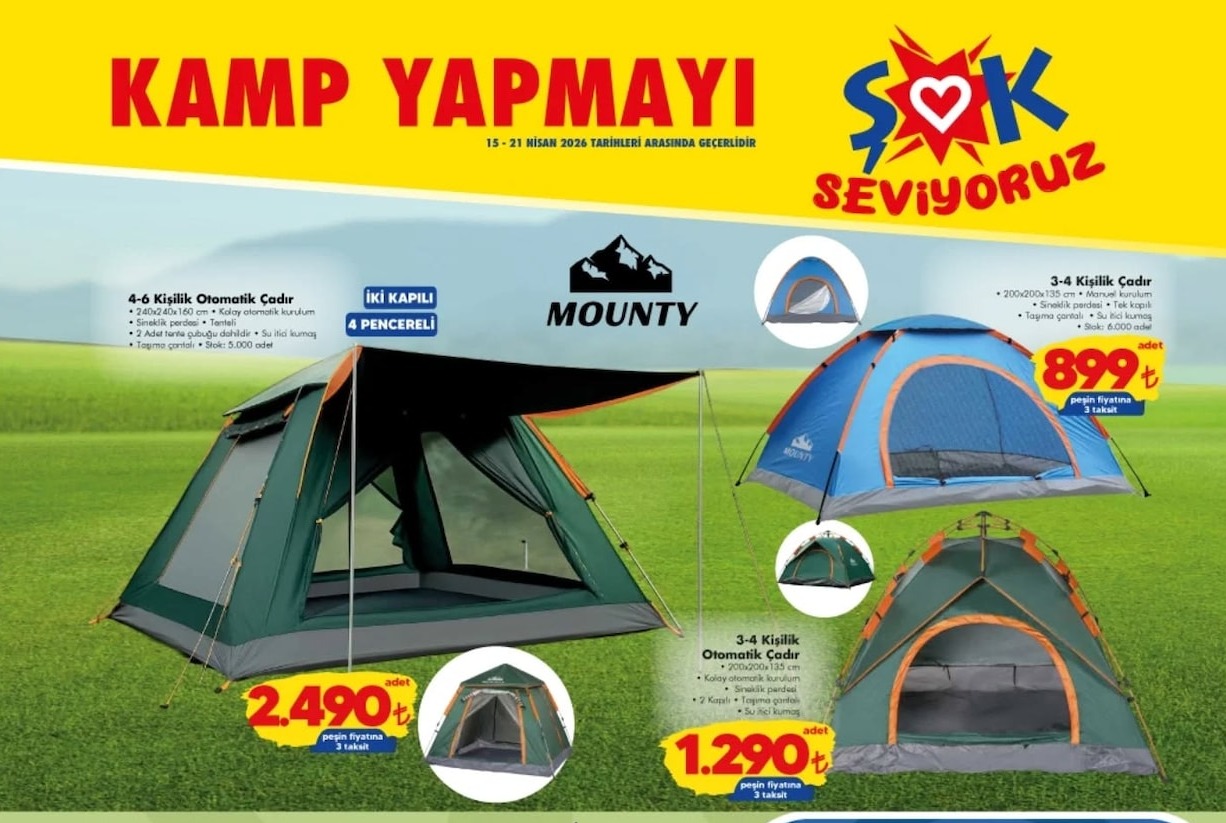 Mounty 3-4 Kişilik Çadır