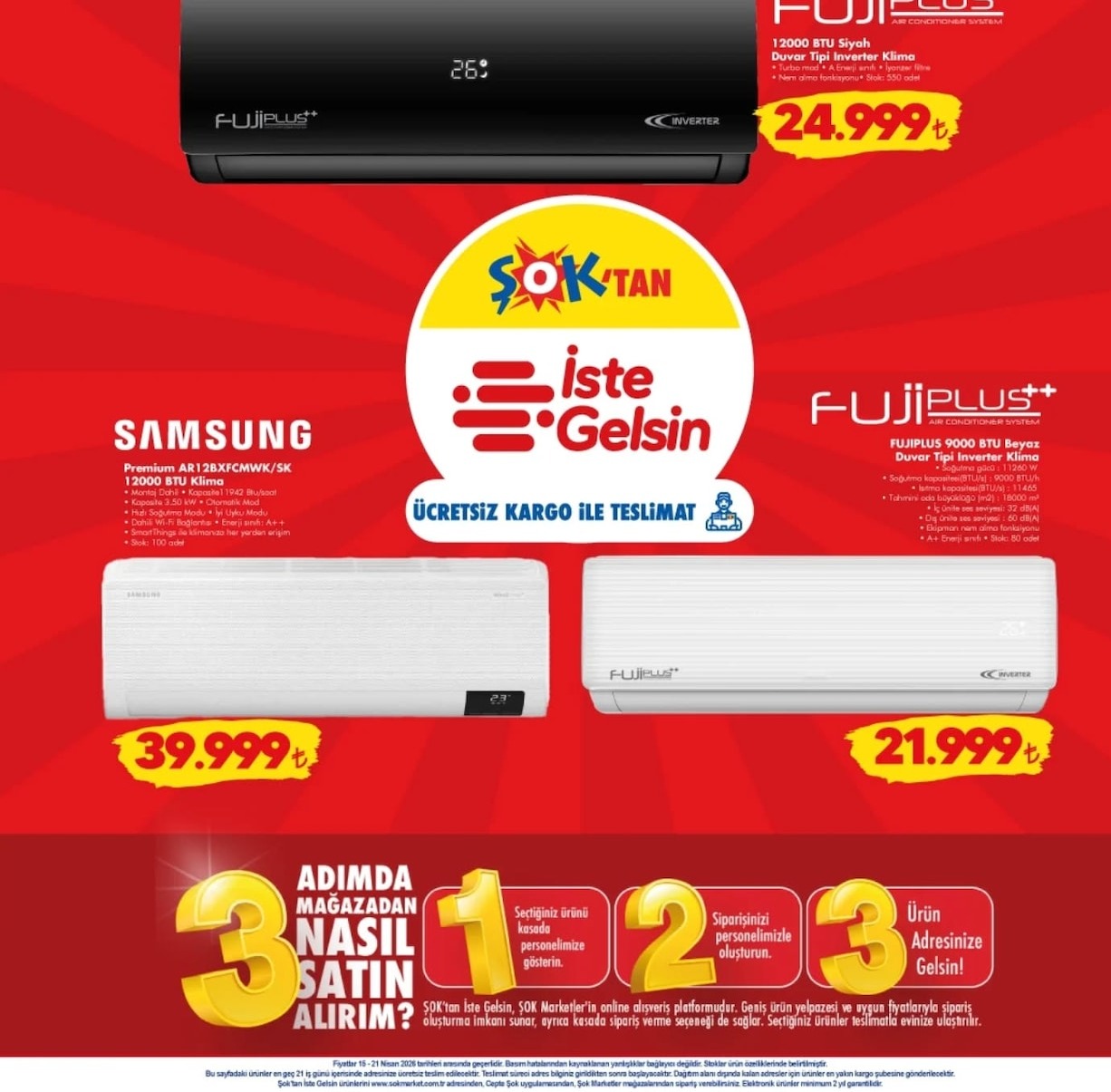 Fujiplus 12000 Btu Siyah Duvar Tipi Inverter Klima