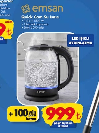 Emsan Quick Cam Su Isıtıcı