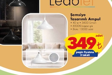 Şemsiye Tasarimli Ampul