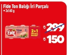 Fide Ton Balığı İri Parçalı 3X160 G
