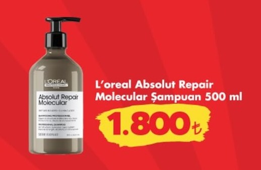 L'Oreal Absolut Repair Molecular Şampuan 500 Ml