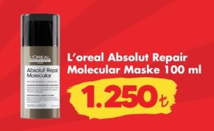 L'Oreal Absolut Repair Molecular Maske 100 Ml