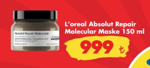 L'Oreal Absolut Repair Molecular Maske 150 Ml