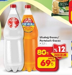 Uludağ Gazoz/Portakallı Gazoz 2,5L