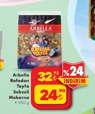 Arbella Rafadan Tayfa Sebzeli Makarna 350G