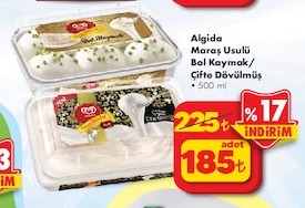 Algida Maraş Usulü Bol Kaymak/Çifte Dövülmüş 500Ml