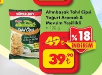Altınbaşak Tahıl Cipsi Yoğurt Aromalı & Mevsim Yeşillikli 120G