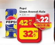 Pepsi Limon Aromalı Kola 330Ml