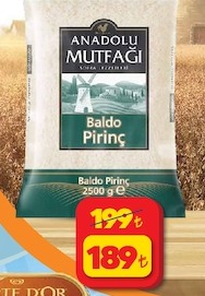 Anadolu Mutfağı Baldo Pirinç 2500 G