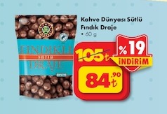 Kahve Dünyası Sütlü Fındık Draje 60G