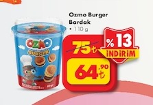 Ozmo Burger Bardak 110G