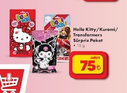 Hello Kitty/Kuromi/Transformers Sürpriz Paket 15G