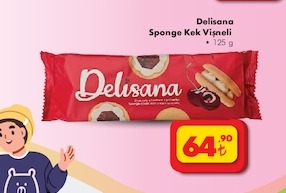 Delisana Sponge Kek Vişneli 125G