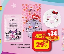 Hello Kity/Kuromi Yüz Maskesi
