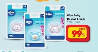 Wee Baby Desenli Emzik No: 1/2/3 Adet