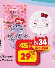 Kiva Hello Kitty/Kuromi Yüz Maskesi