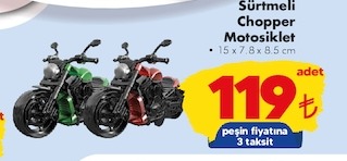 Sürtmeli Chopper Motosiklet 15X7.8X8.5 Cm