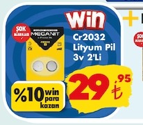 Win Lityum Pil 3V 2'Li