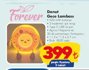 Forever Donut Gece Lambası