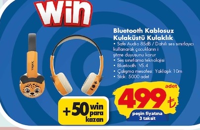 Bluetooth Kablosuz Kulaküstü Kulaklik