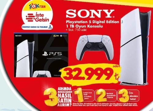Playstation 5 Digital Edition 1 Tb Oyun Konsolu