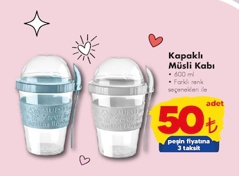 Kapalı Müsli Kabı 600 Ml