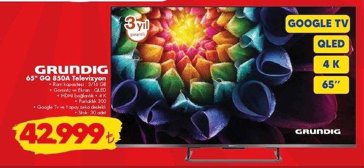 Grundig 65" Gq 850A Televizyon