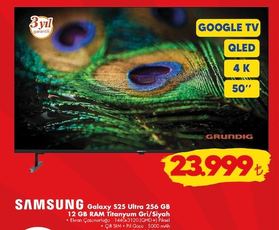 Grundig Google Tv Qled 4K 50"