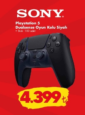 Sony Playstation 5 Dualsense Oyun Kolu Siyah