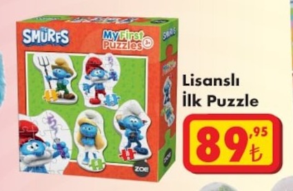 Smurfs My First Puzzles Lisanslı İlk Puzzle