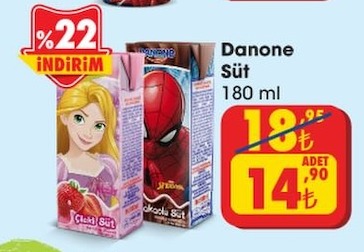 Danone Süt 180 Ml