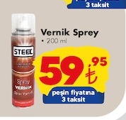 Steel Vernik Sprey 200Ml