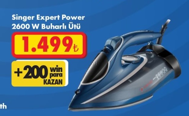 Singer Expert Power 2600 W Buharlı Ütü