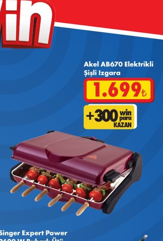 Akel Ab670 Elektrikli Şişli Izgara