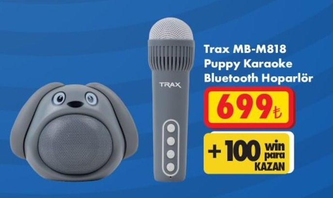 Trax Mb-M818 Puppy Karaoke Bluetooth Hoparlör