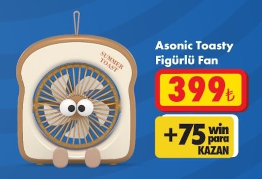 Asonic Toasty Figürlü Fan