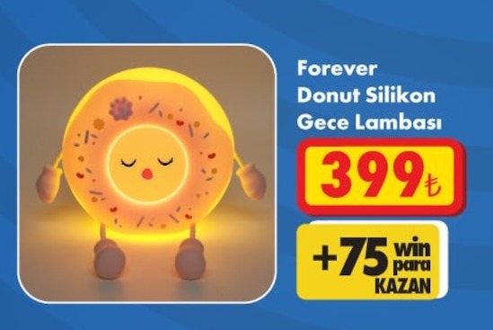 Forever Donut Silikon Gece Lambası