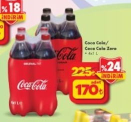 Coca Cola/Coca Cola Zero 4X1L