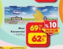Vatan Mısır Konservesi 3X200G