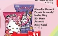 Munchiz Kuromi Peynir Aromalı/Hello Kitty Süt Mısır Aromalı Mısır Cipsi 117G