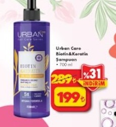Urban Care Biotin&Keratin Şampuan 700 Ml